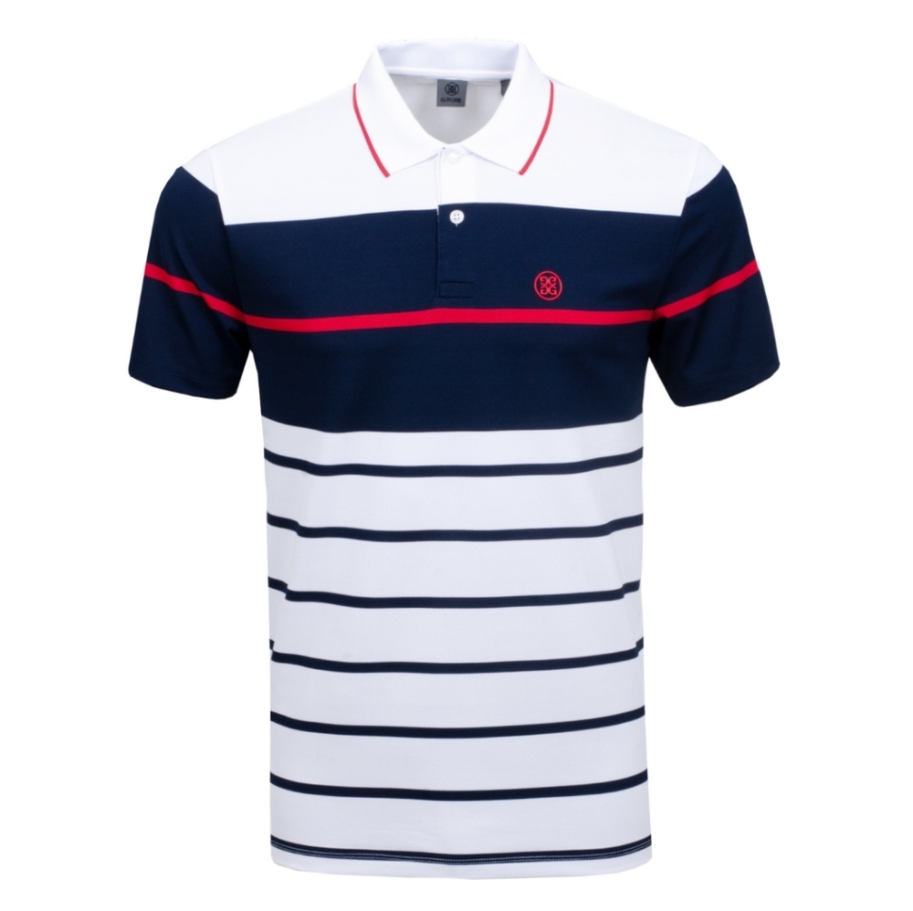 G/FORE Chest Block Polo Snow